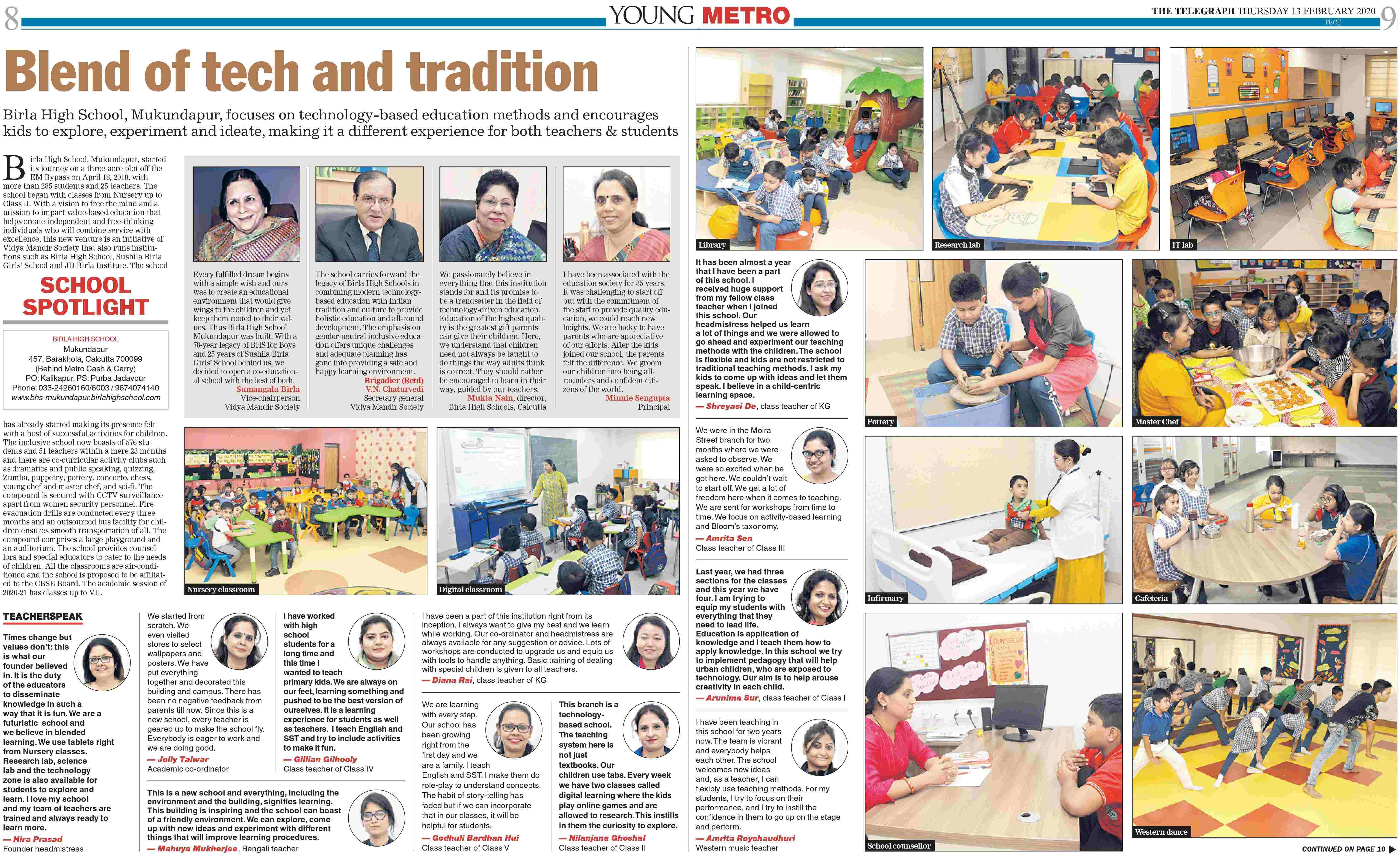 The Telegraph - Young Metro | BHS Mukundapur