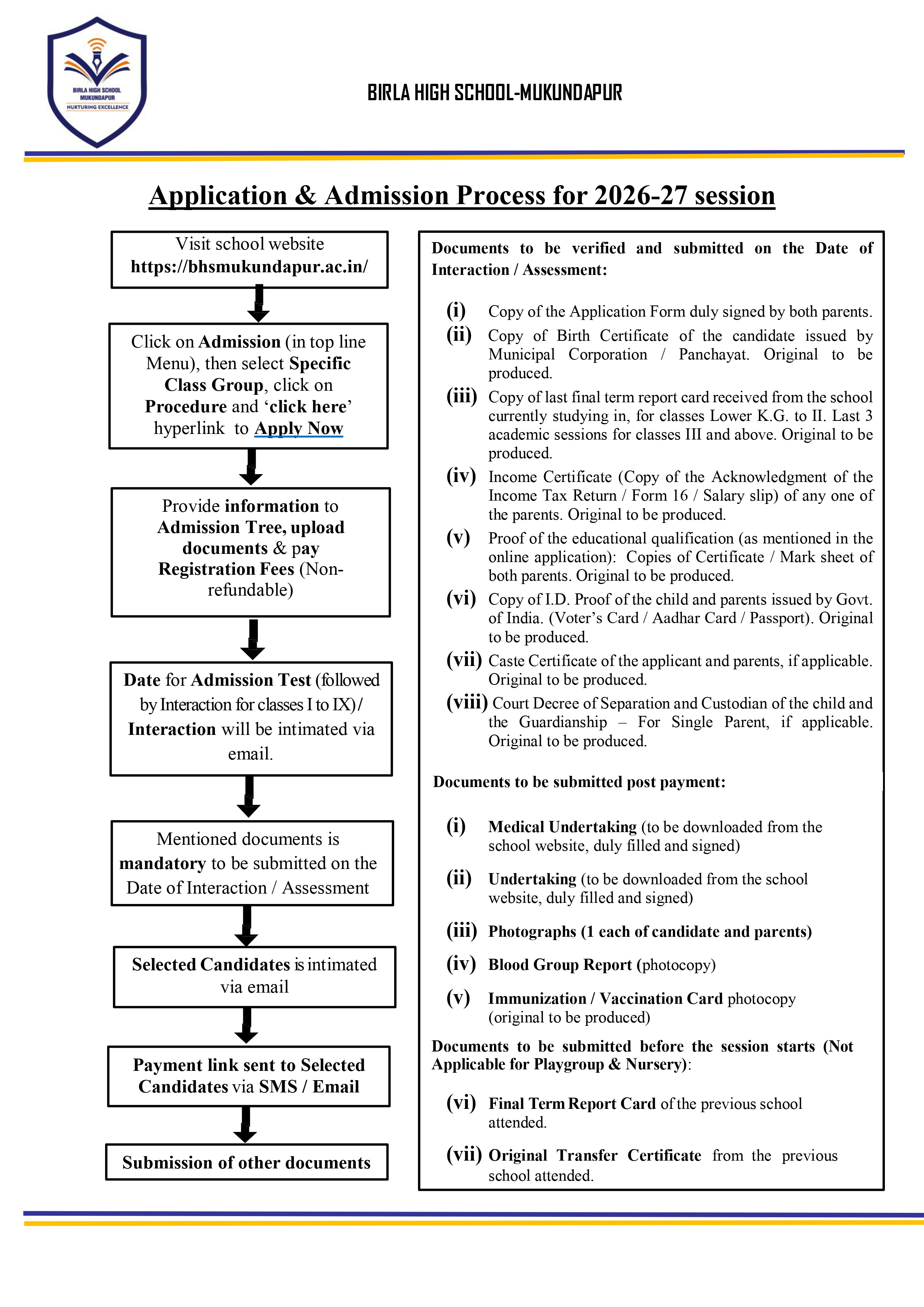 Admission Notice 2026-27 Page 2
