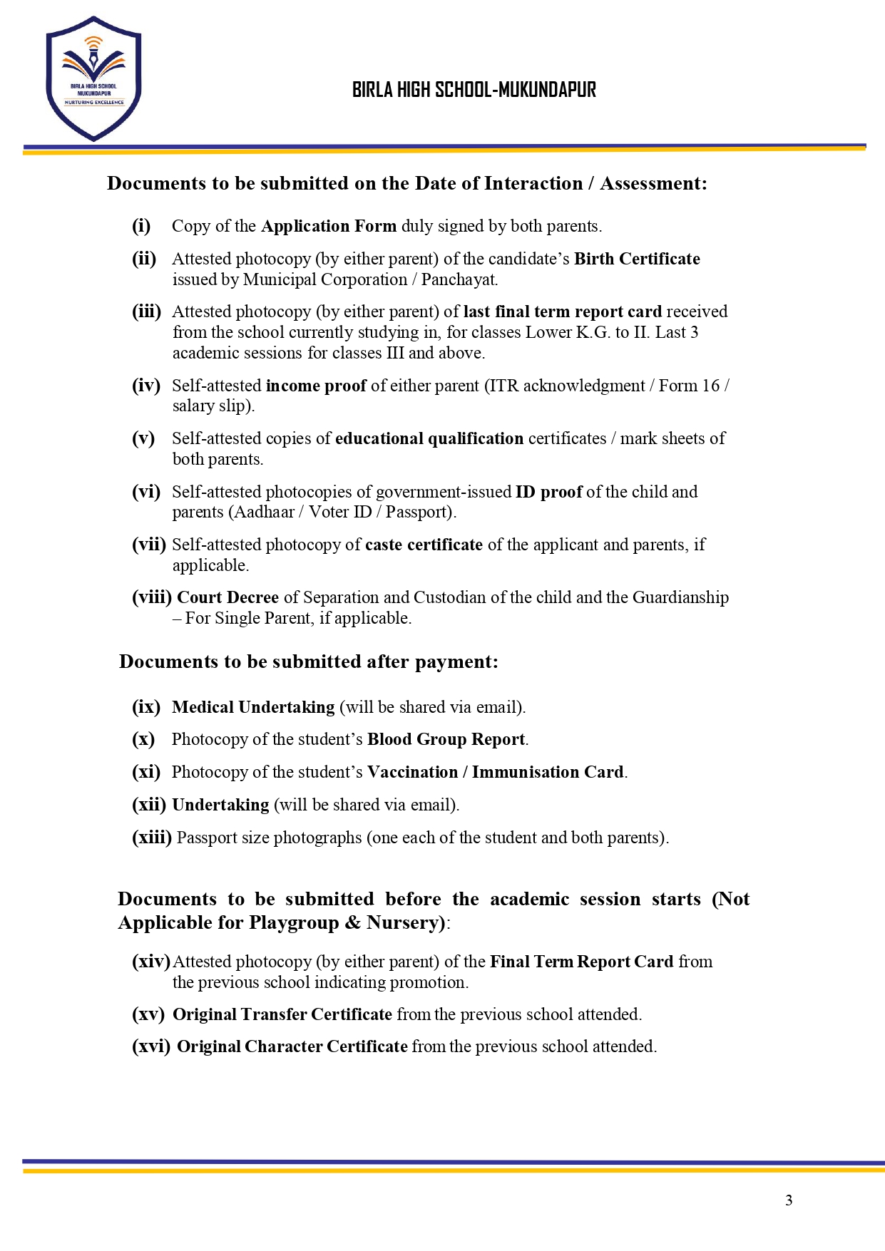Admission Notice 2027-28 Page 3