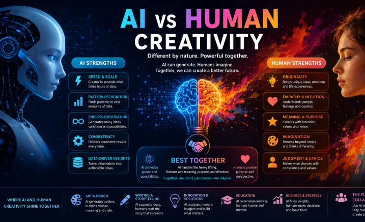 The New Creative Frontier: Humans vs AI